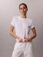 Allover Script Logo Classic T-Shirt-Bright White Aop