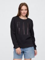 Relaxed Gap Logo Sweatshirt-Black Moonless Night