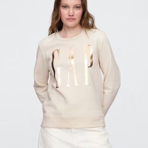 Relaxed Gap Logo Sweatshirt-Tan Chino