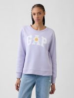 Relaxed Gap Logo Sweatshirt-Perfumed Purple Lilac