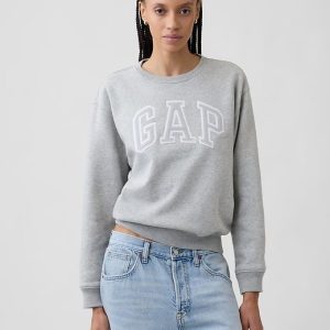 Gap Logo Sweatshirt-Light Heather Grey