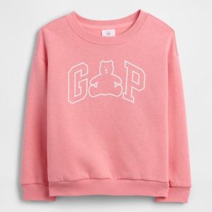 babyGap Logo Sweatshirt-Bright Guava Pink