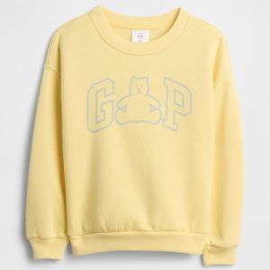 babyGap Logo Relaxed Crewneck Sweatshirt-Spring Yellow