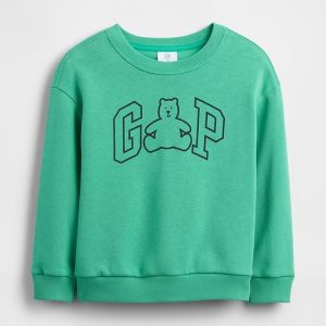 babyGap Logo Sweatshirt-Bright Meadow Green