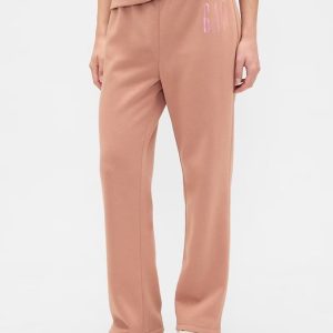 Gap Logo Pull-On Slim Sweatpants-Mocha Mousse
