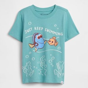 babyGap × Disney Finding Nemo Graphic T-Shirt-Frostbitten Blue Dory Nemo
