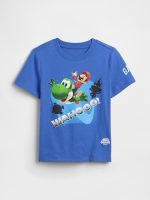 babyGap Super Mario Graphic T-Shirt-Dazzling Blue Mario Yoshi