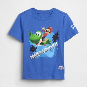 babyGap Super Mario Graphic T-Shirt-Dazzling Blue Mario Yoshi