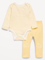 Long-Sleeve Bodysuit and Leggings Set for Baby-Bunny
