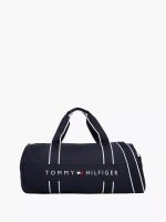 Unisex Tommy Logo Duffle Bag-Navy