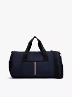 Men Flag Stripe Duffle Bag-Space Blue/Black