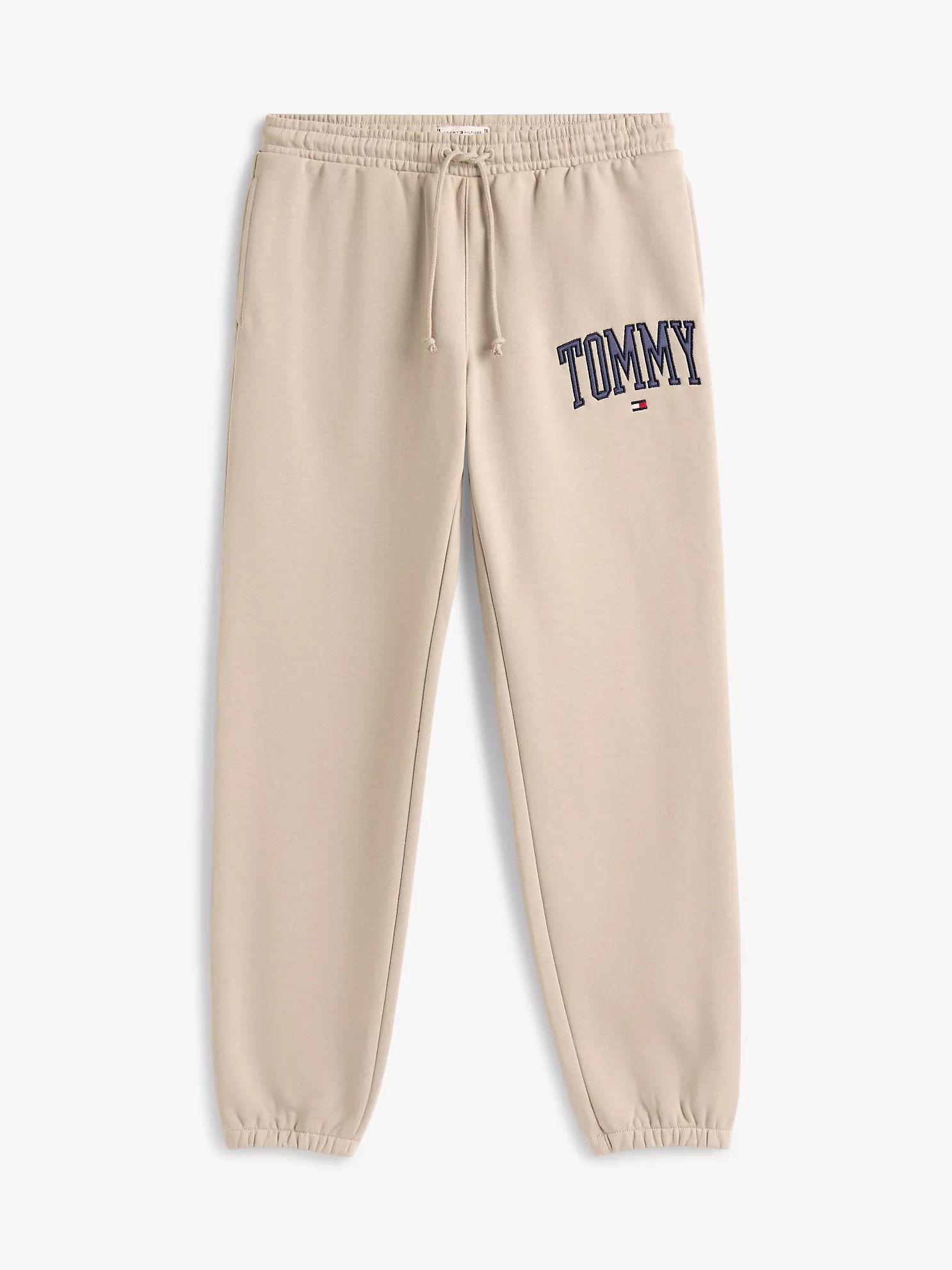 Varsity Tommy Logo Sweatpant-Stone - Image 3