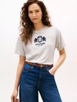 Hilfiger Crest Logo T-Shirt-Grey Heather