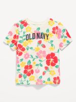 Short-Sleeve Logo-Graphic T-Shirt for Toddler Girls-Multi Floral