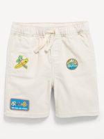 Baggy Pull-On Jean Shorts for Toddler Boys-Wish Bone
