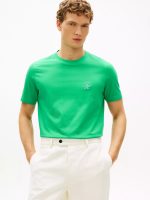 Embroidered Script Monogram T-Shirt-Jade Wink