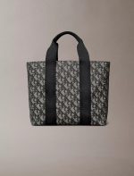 Ultralight Logo Jacquard Mini Tote Bag-Black / Beige