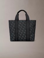 Ultralight Logo Jacquard Mini Tote Bag-Black / Grey