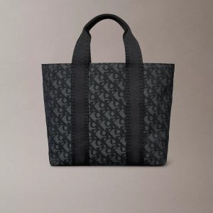 Ultralight Logo Jacquard Mini Tote Bag-Black / Grey