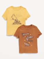 Unisex Short-Sleeve Graphic 2-Pack T-Shirt for Toddler-Burnt Ginger