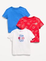 Short-Sleeve T-Shirt 3-Pack for Toddler Boys-Sports