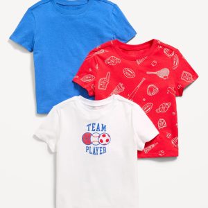 Short-Sleeve T-Shirt 3-Pack for Toddler Boys-Sports