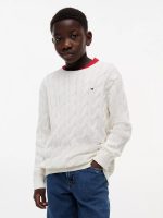 Kids' Cable Knit Sweater-Ivory