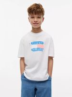 Kids' Tommy Graffiti Logo T-Shirt-White