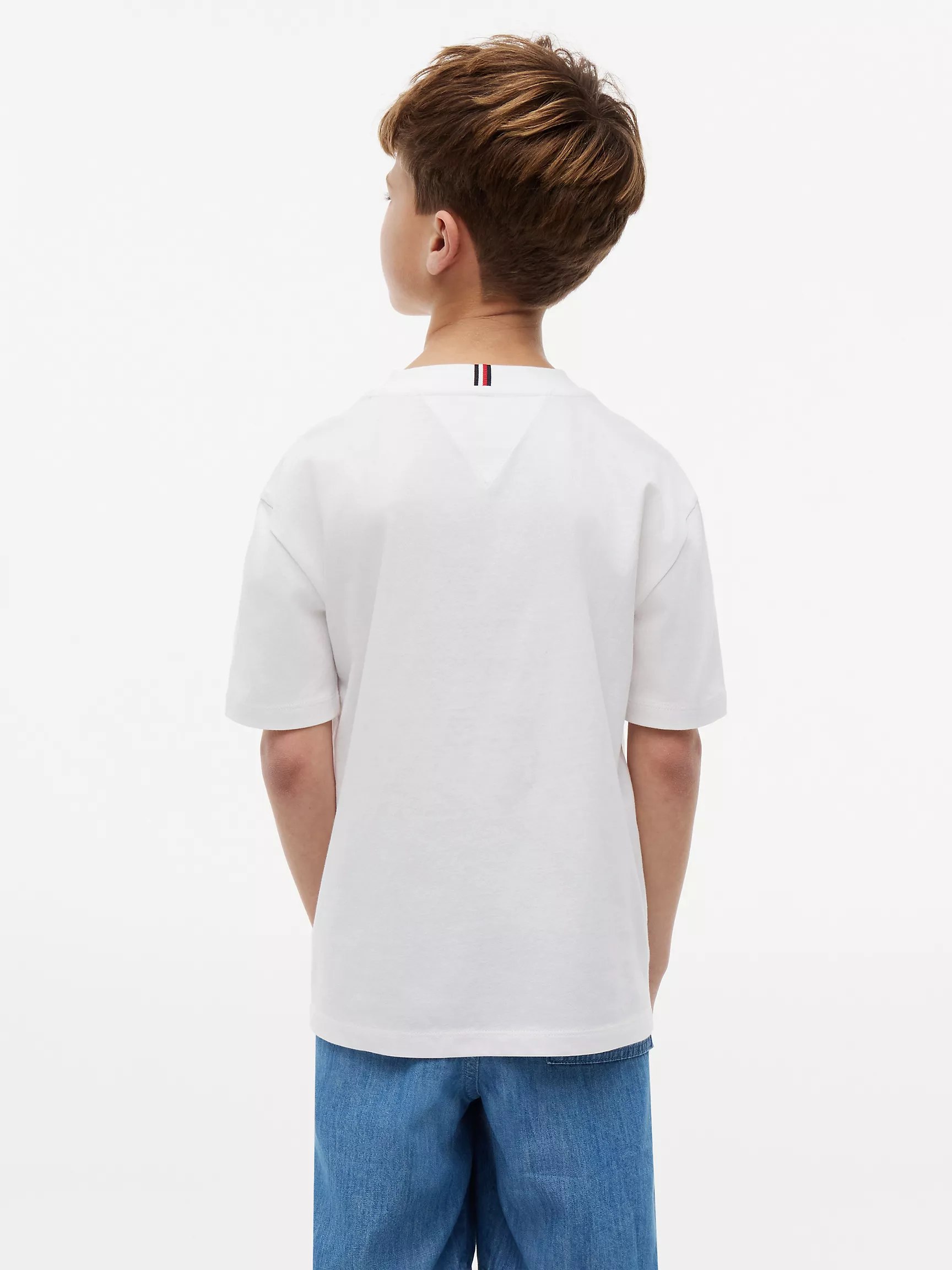 Kids' Tommy Graffiti Logo T-Shirt-White - Image 4