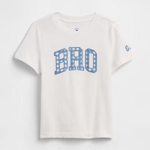 babyGap Graphic T-Shirt-Spring Blue Gingham