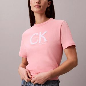 NYC Monogram Graphic Classic T-Shirt-Soft Berry