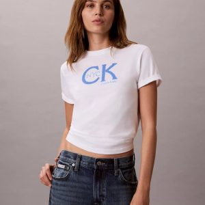 NYC Monogram Graphic Classic T-Shirt-Bright White