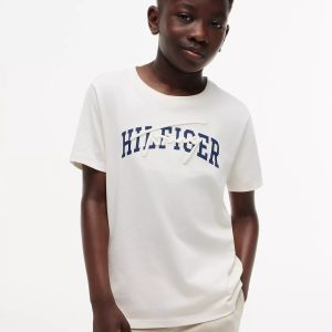 Kids' Hilfiger Graphic T-Shirt-Ivory Petal