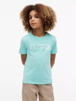 Kids' Hilfiger Graphic T-Shirt-Miami Aqua