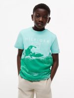 Kids' Surf Logo T-Shirt-Miami Aqua