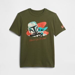 GapKids Star Wars™ Graphic T-Shirt-Army Jacket Green