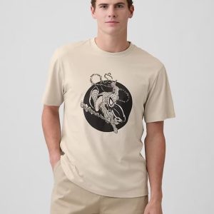 Marvel Everyday Soft Relaxed Graphic T-Shirt-Cool Cream