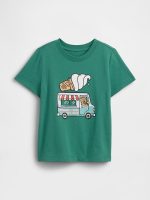 babyGap Graphic T-Shirt-New Algae Green Brannans Ice Cream Truck