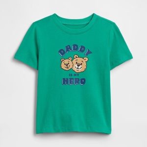 babyGap Graphic T-Shirt-Deluxe Green Daddy Bears