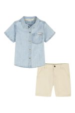 Denim Shirt & Shorts 2-Piece Set-Prepack Assorted