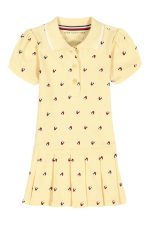 Kids' Tommy Heart Polo Dress-Gold