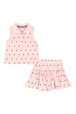 Polo Tank & Skort Set-Pink