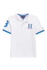 Tommy Hilfiger Kids' Matt Polo- Bright White
