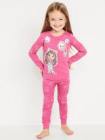 Gabby's Dollhouse™ Unisex Graphic Snug-Fit Pajama Set for Toddler & Baby- Pink Premiere