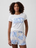 Gap Logo T-Shirt- Blue Floral