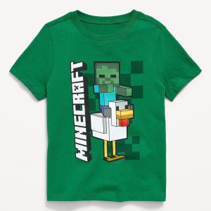 Minecraft™ Unisex Graphic T-Shirt-Chicken Jockey