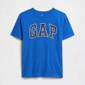 Kids Gap Logo T-Shirt-Blue Palm