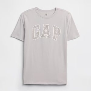 Kids Gap Logo T-Shirt-Gray Crystal