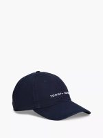 Embroidered Tommy Logo Baseball Cap-Sky Captain