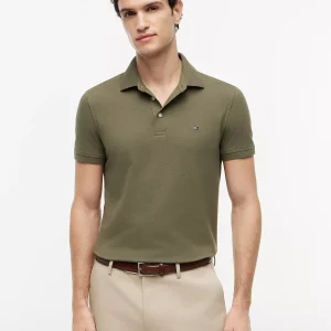Slim Fit Stretch Pique Polo-Utility Olive
